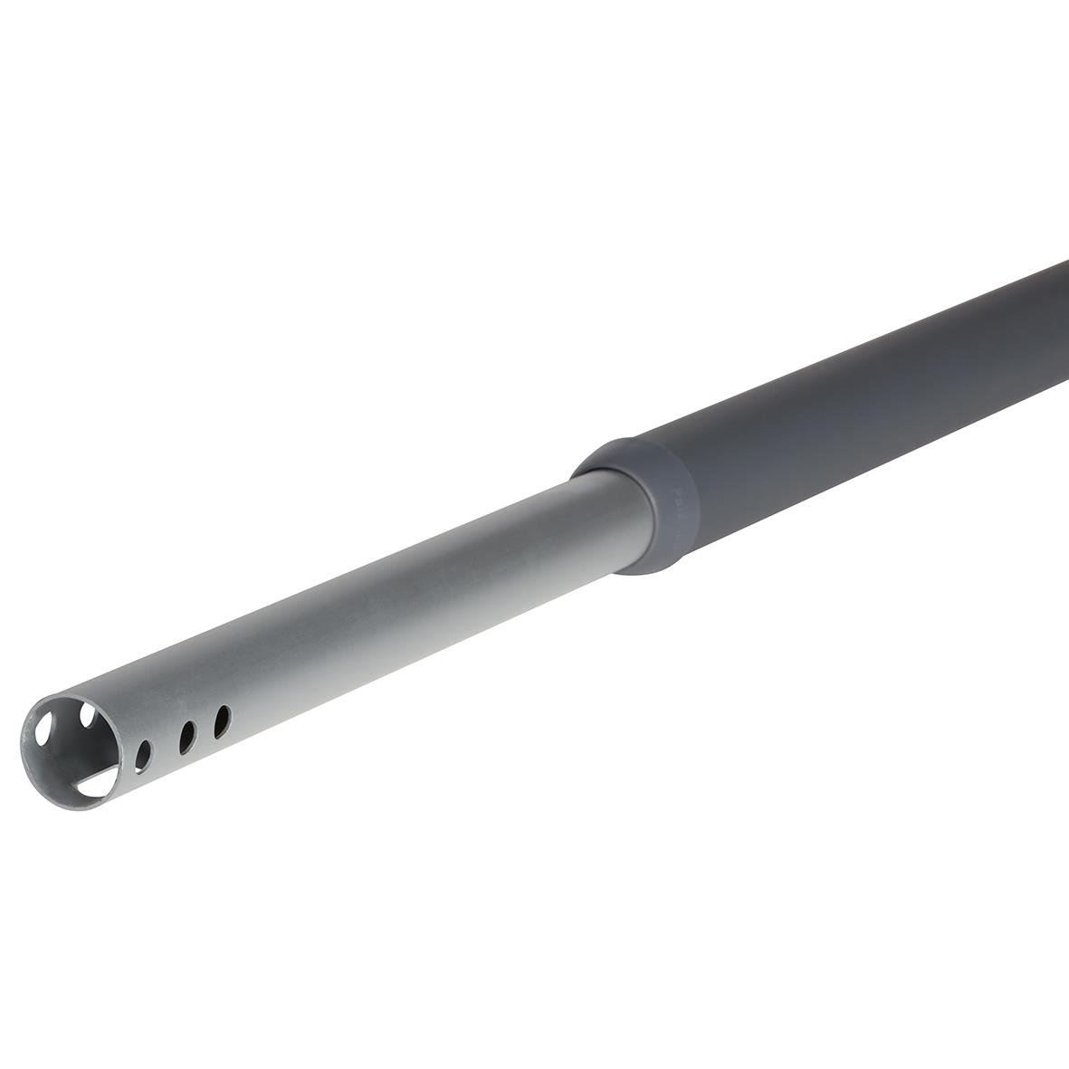 Skaft Vikan teleskop med klickfäste, längd 1235-1770 mm, i grått och svart
