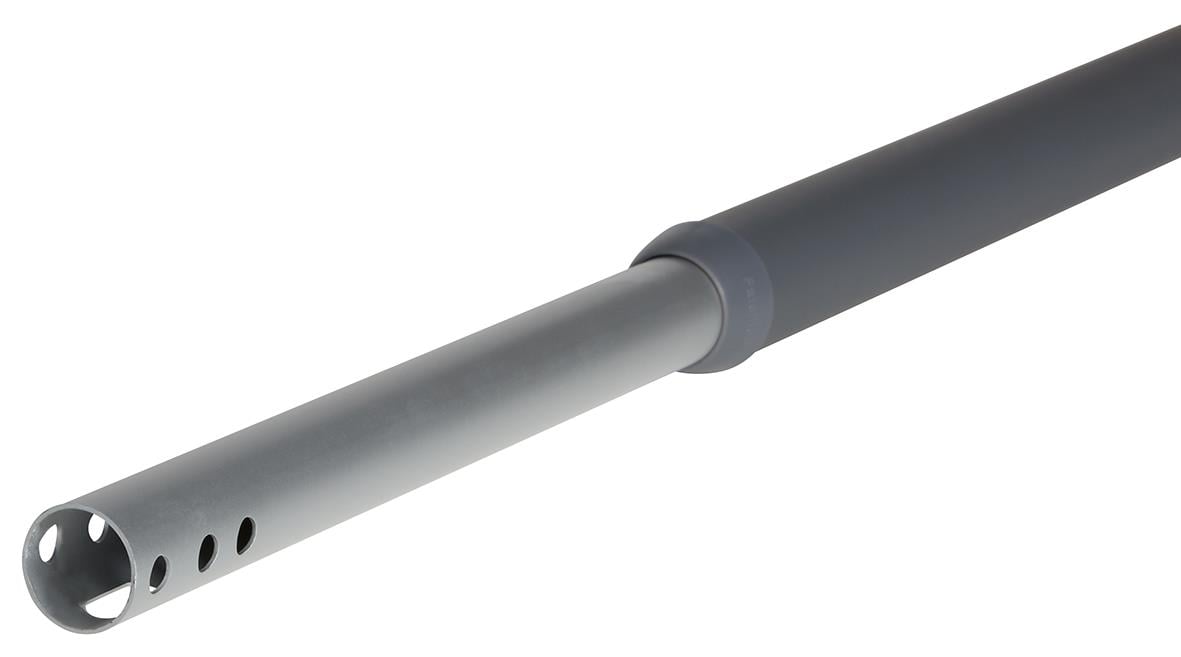 Skaft Vikan teleskop med klickfäste, längd 1235-1770 mm, i grått och svart