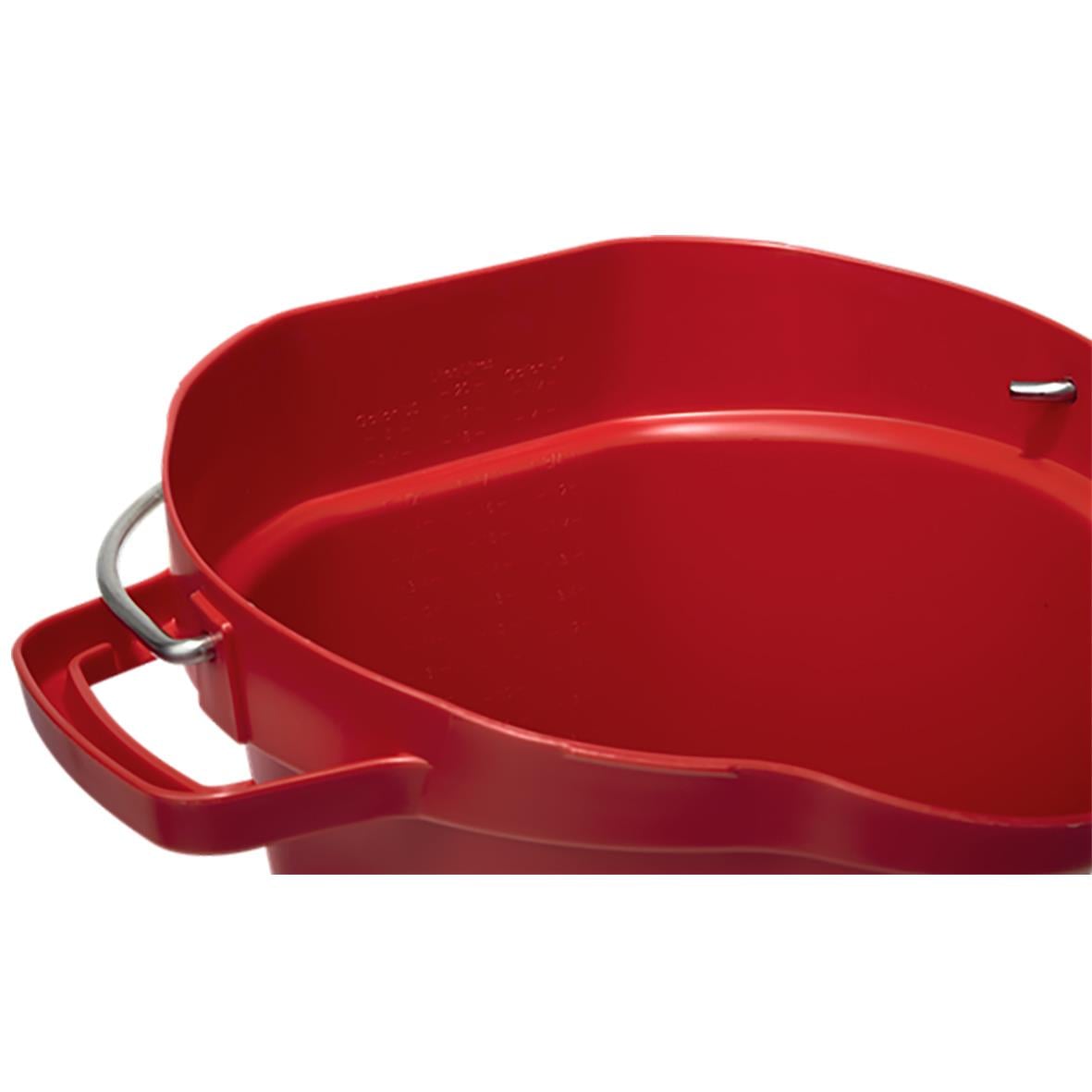 Röd hink Vikan Röd 20L med handtag och avrinning