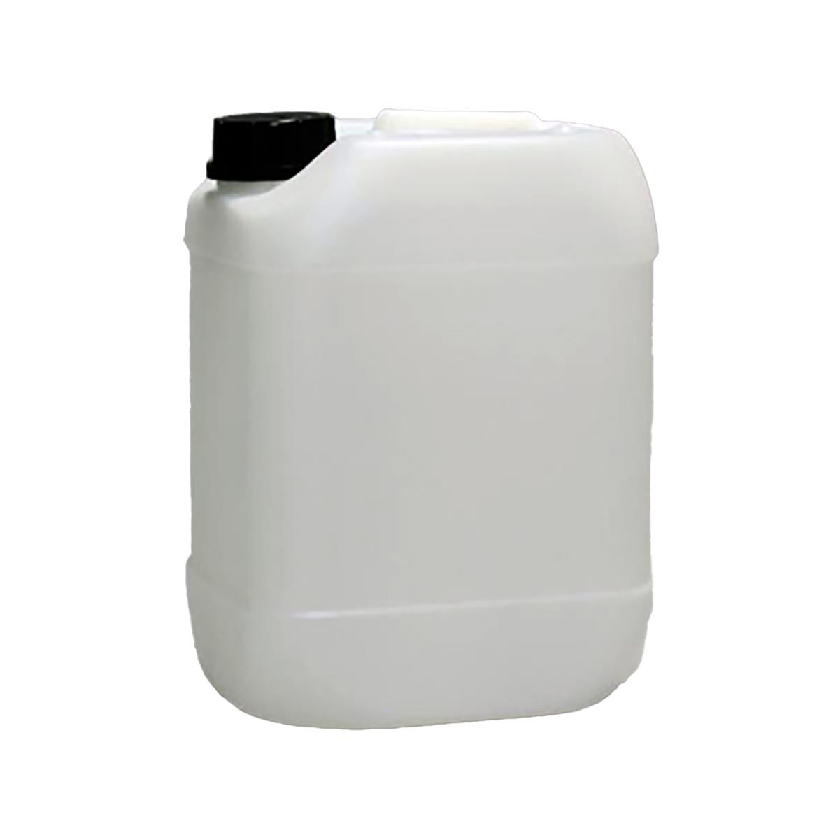 Plastdunk med kapsyl 60mm, 10 liter, vit plastbehållare