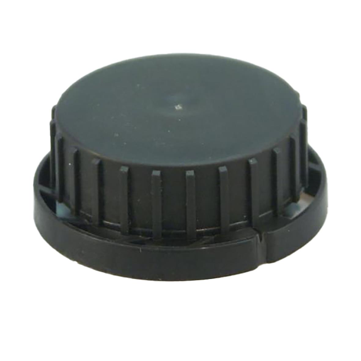 Svart kapsyl med 40mm diameter