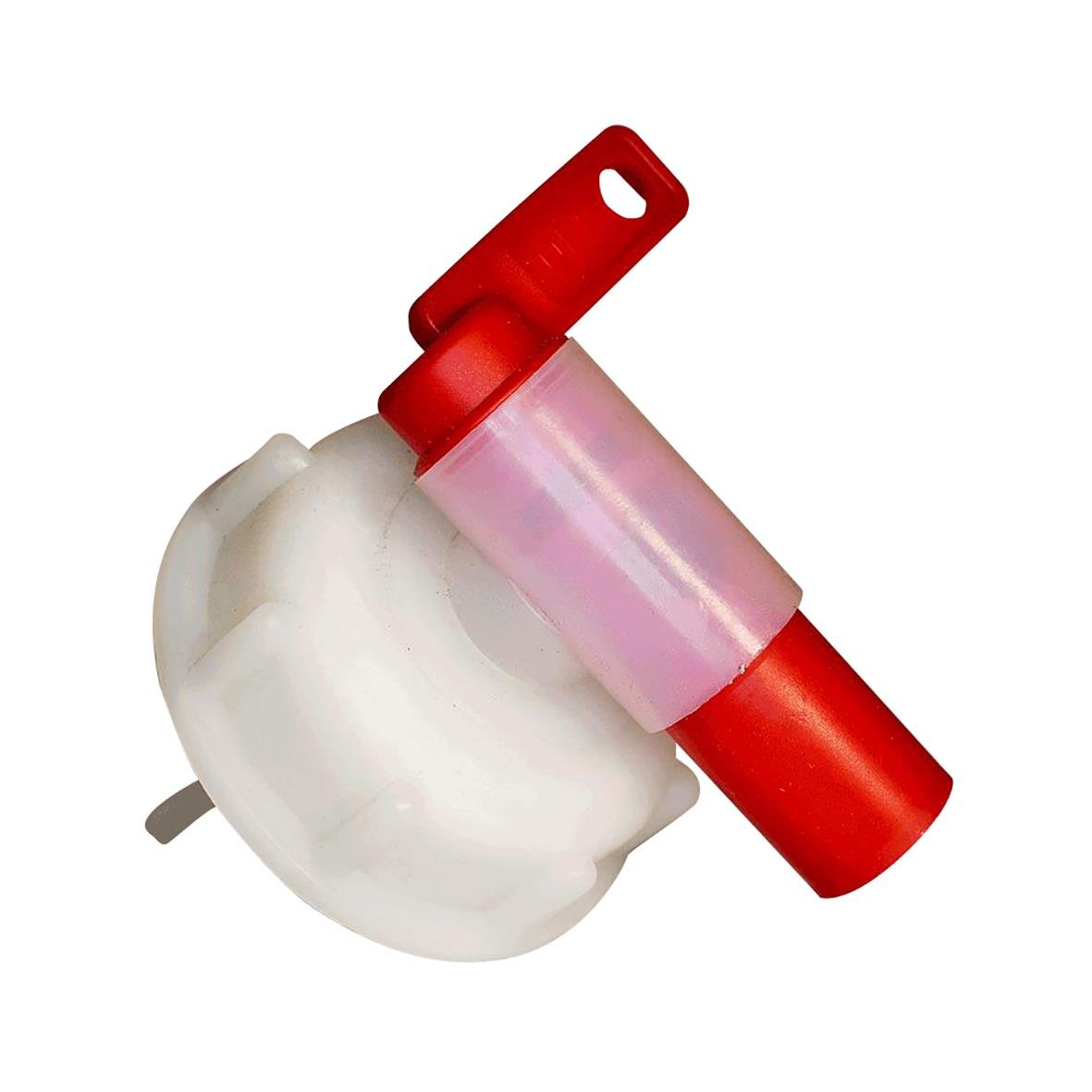 Vit tappkran för 10-25L med 60mm diameter