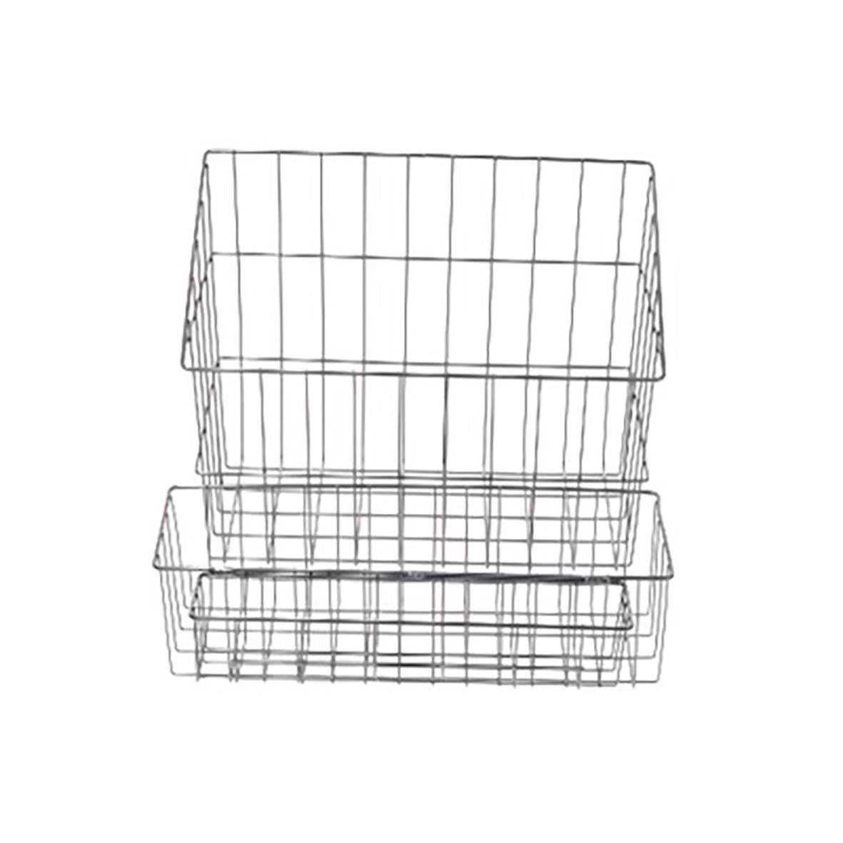 Utrustningspaket till Städvagn Total Mini, två trådkorgar staplade