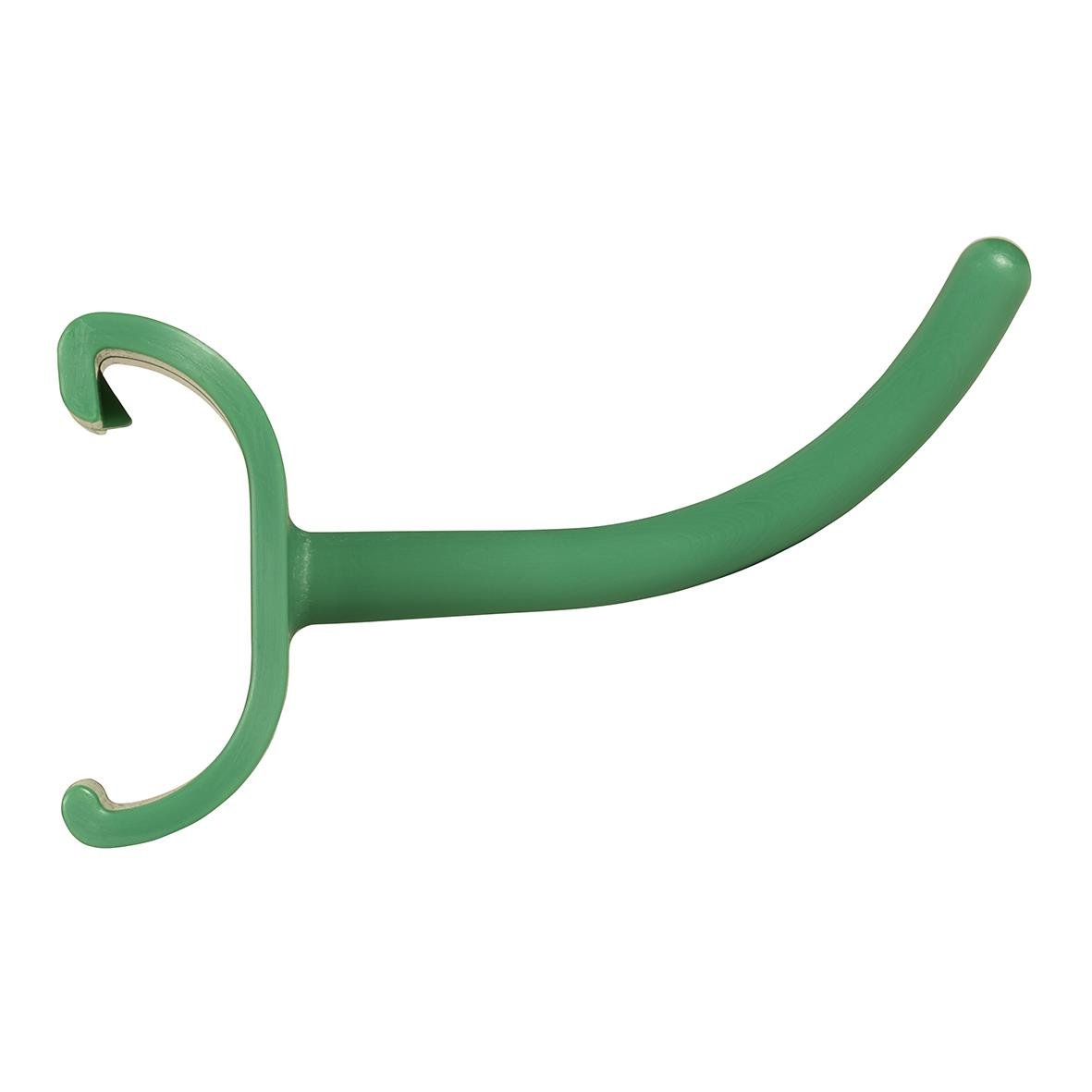 Grön krok för rengöringsstation, 90mm, med krok och handtag