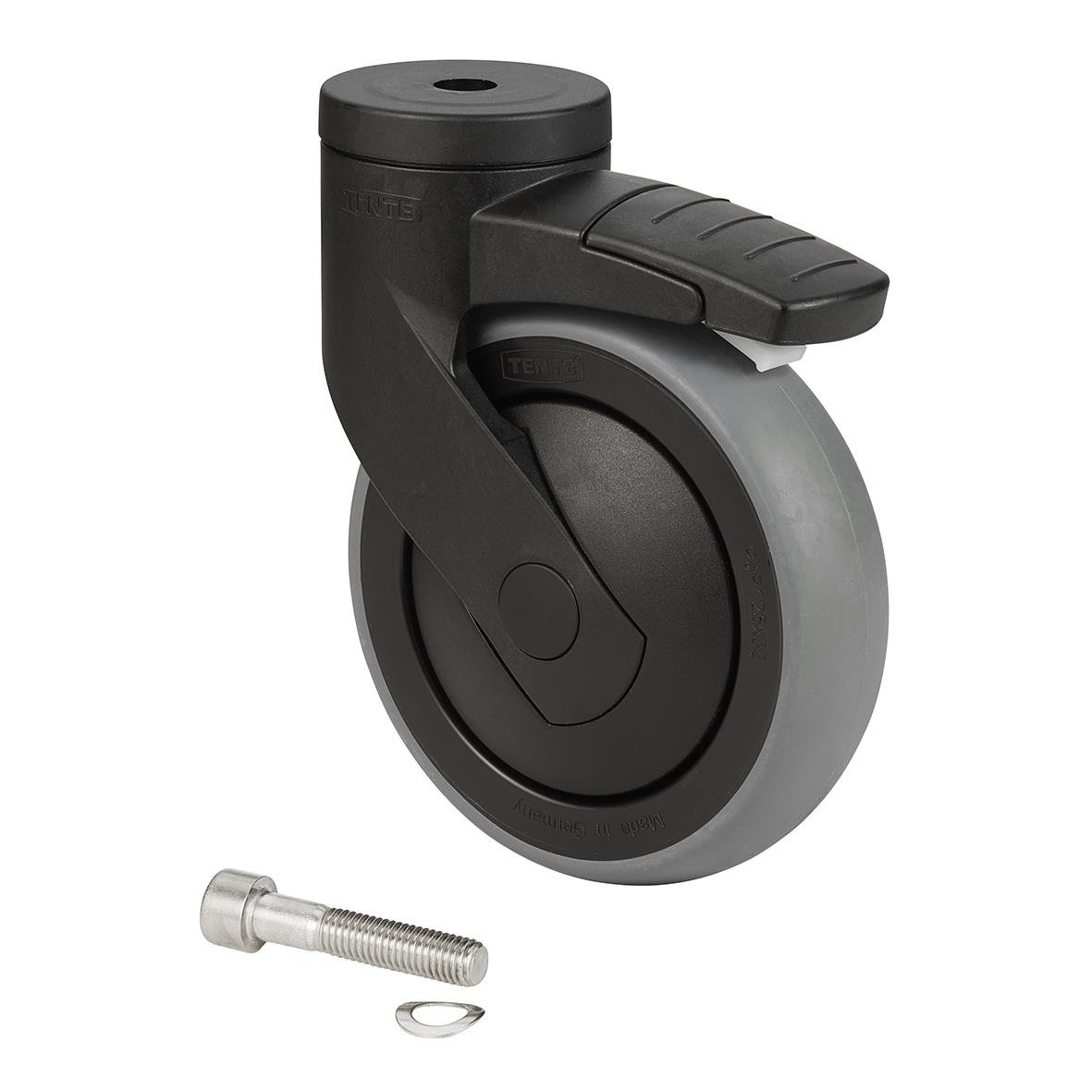 Hjul med bromsad Vikan till hygiensköljningsstation Ø125mm