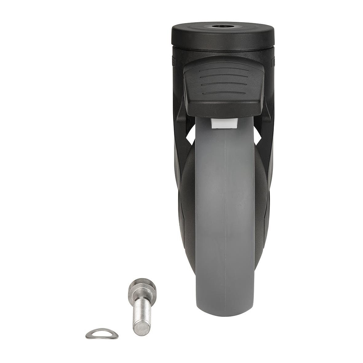 Hjul med bromsad Vikan till hygiensköljningsstation Ø125mm