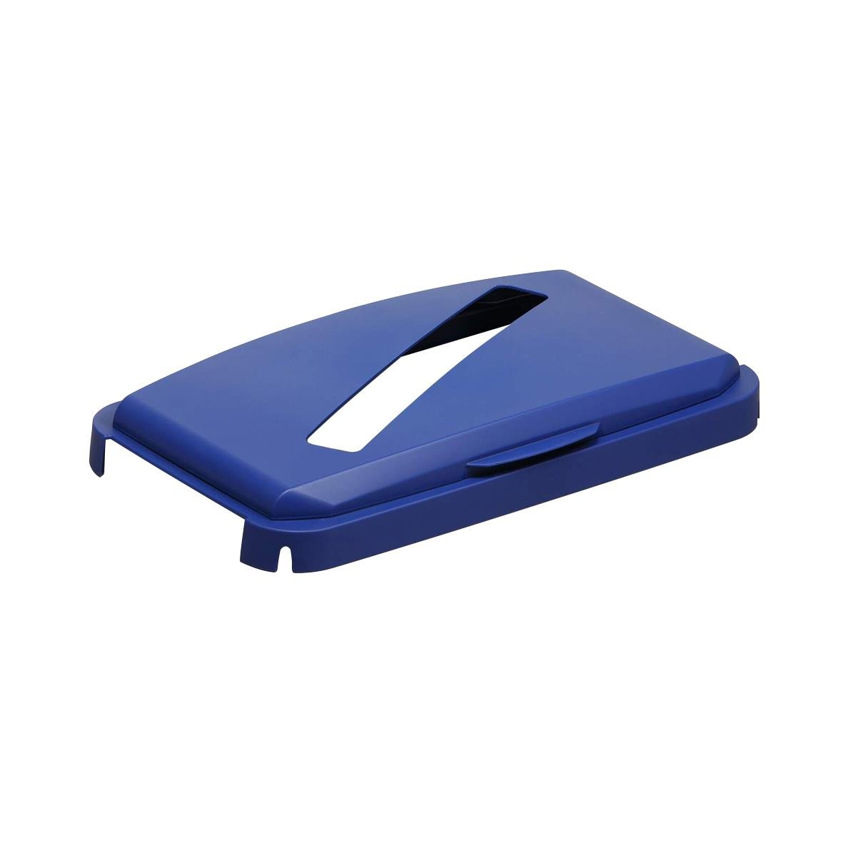 Blå låsbar återvinningskärl Durabin 60 för papper