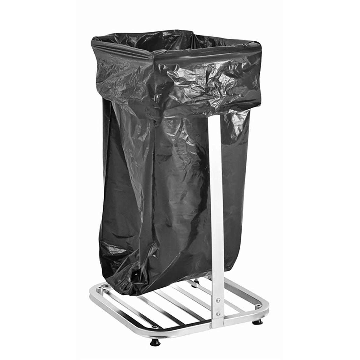 Sopsäcksställ T-modell med belastning 75kg, zink, 125L