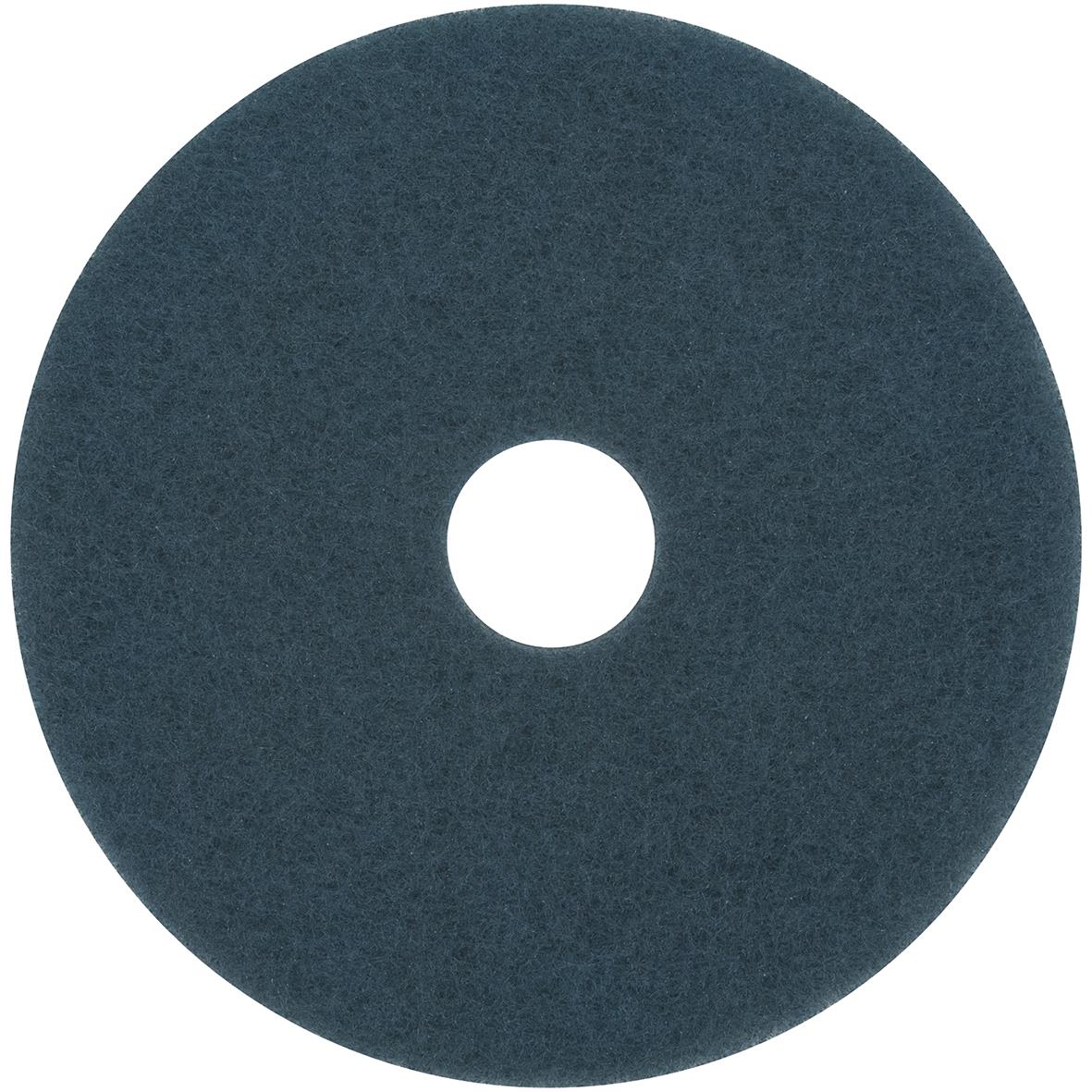 Blå Scotch-Brite Premium skurbricka med diameter på 13 tum eller 330 mm