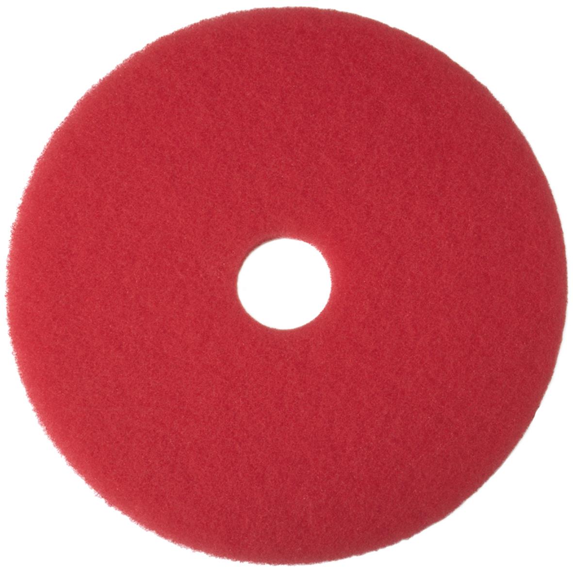Röd skurrondell rengöringsskiva 10 tum/254 mm