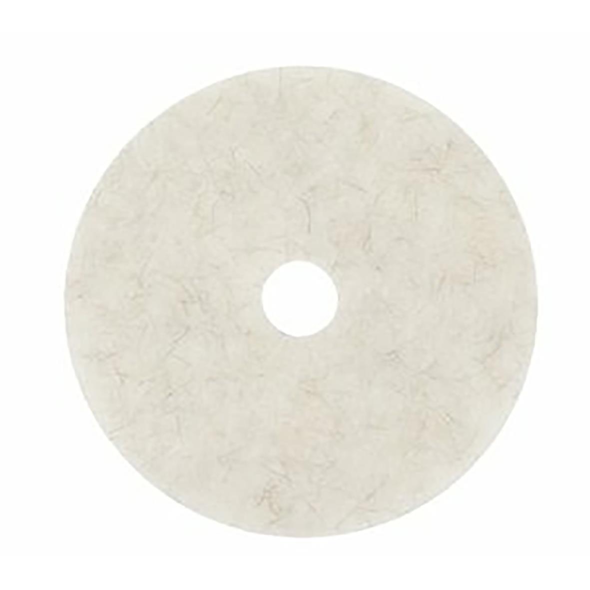 Vit polerrondell 3M 3300 Svinhår 17 tum/432 mm