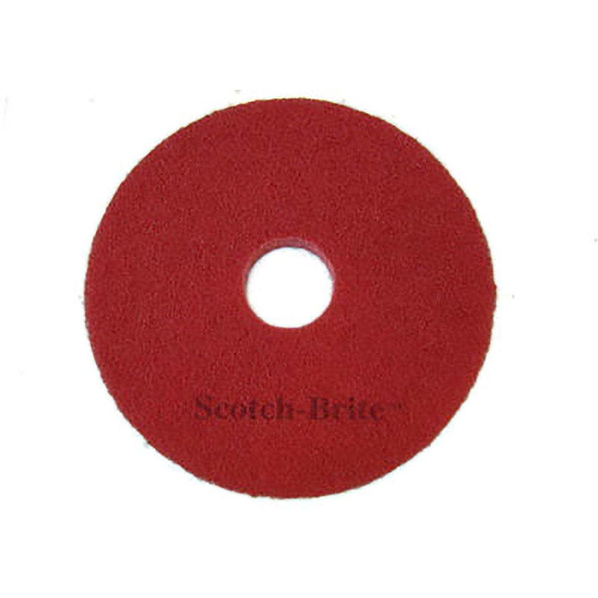 Skurrondell 3M Scoth-Brite röd 19" 480mm