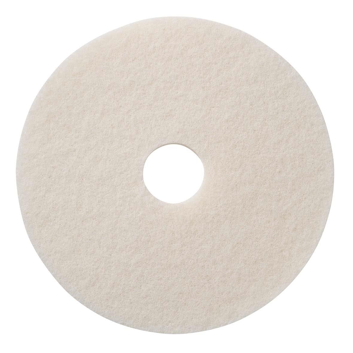 Vit skurrondell med diameter 8,5 tum/215 mm för rengöring
