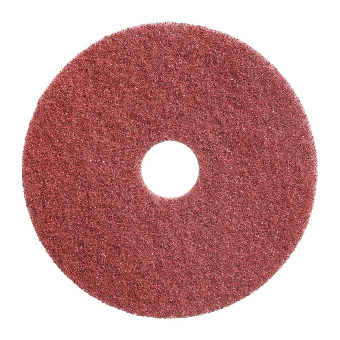 Röd skurrondell diamantslipad 22 tum/559 mm