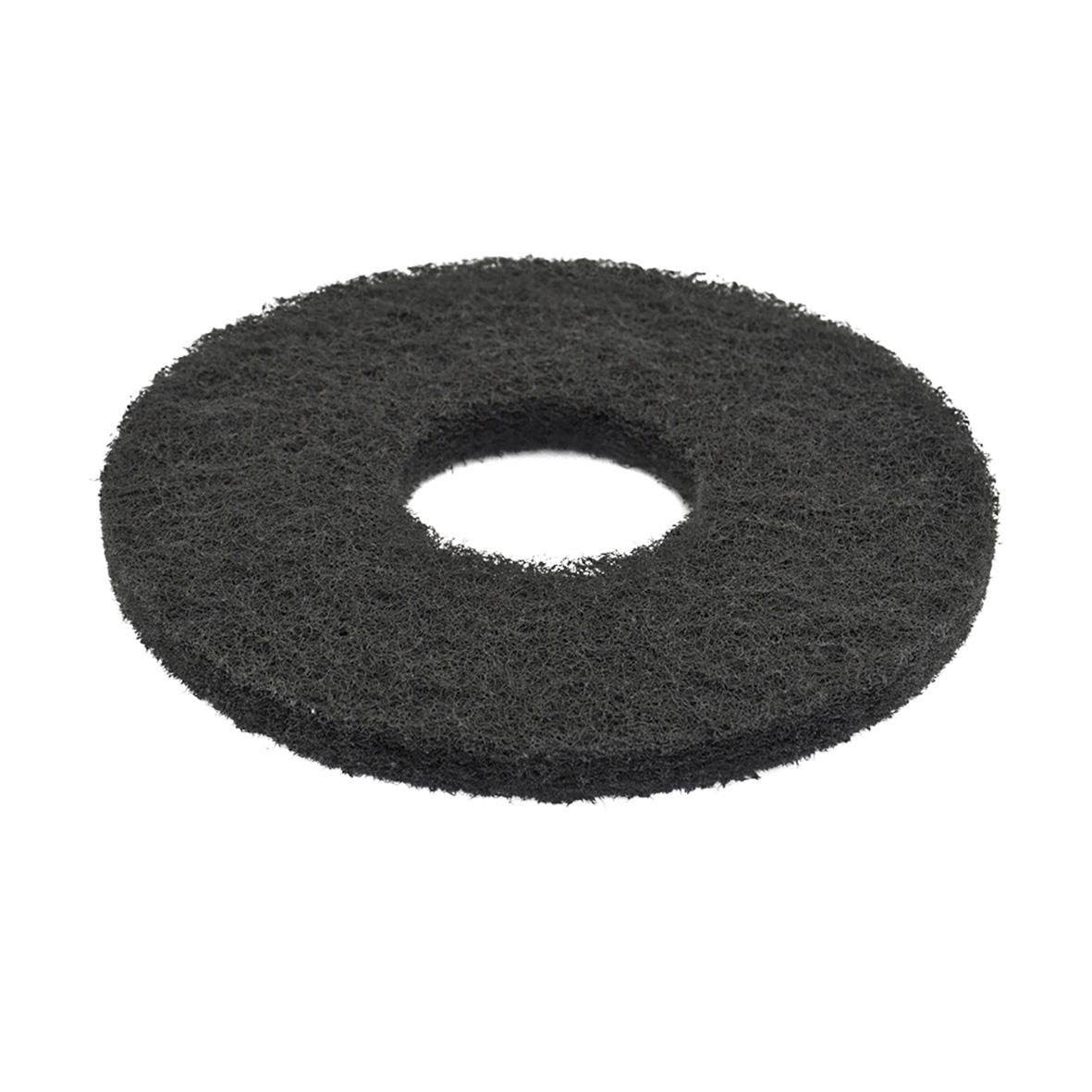 Svart skurrondell Bolero Spin BeFree, rund form med hål i mitten