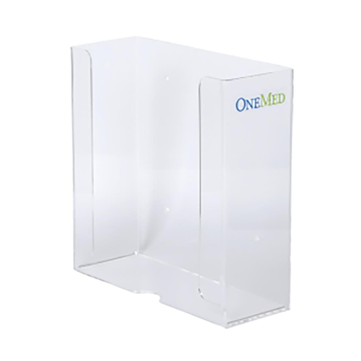 Dispenser för engångshandskar i dubbel, mått 268x102x270mm, vitt plastskåp