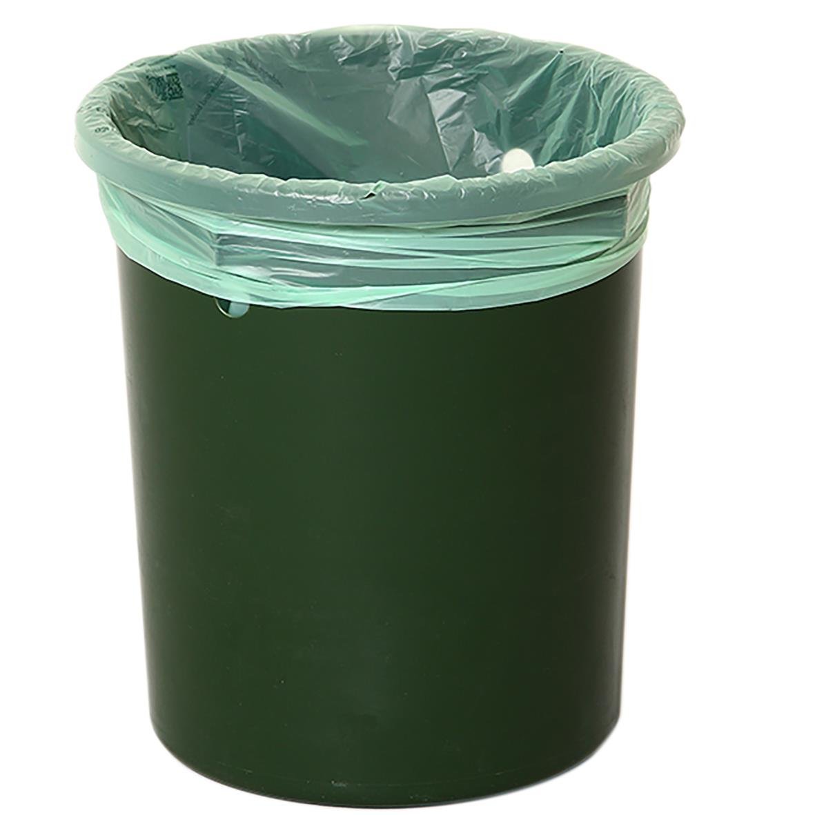 Grön matavfallsbehållare på 37 liter med plastpåse