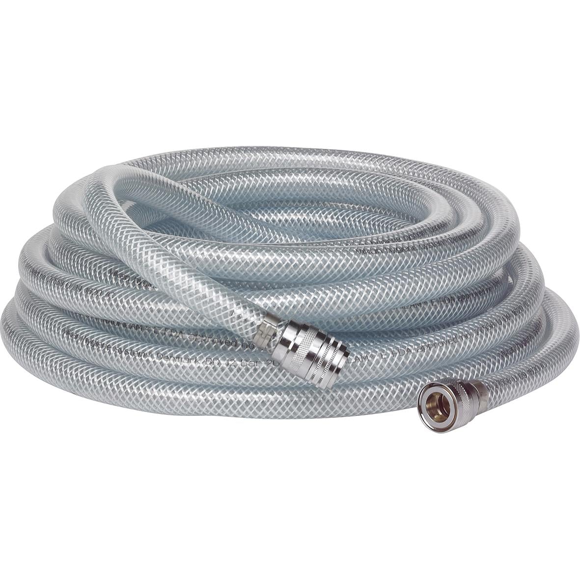 Transparent kallvattenslang Vikan 1/2 tum, 10 meter lång, flexibel och lätt att använda