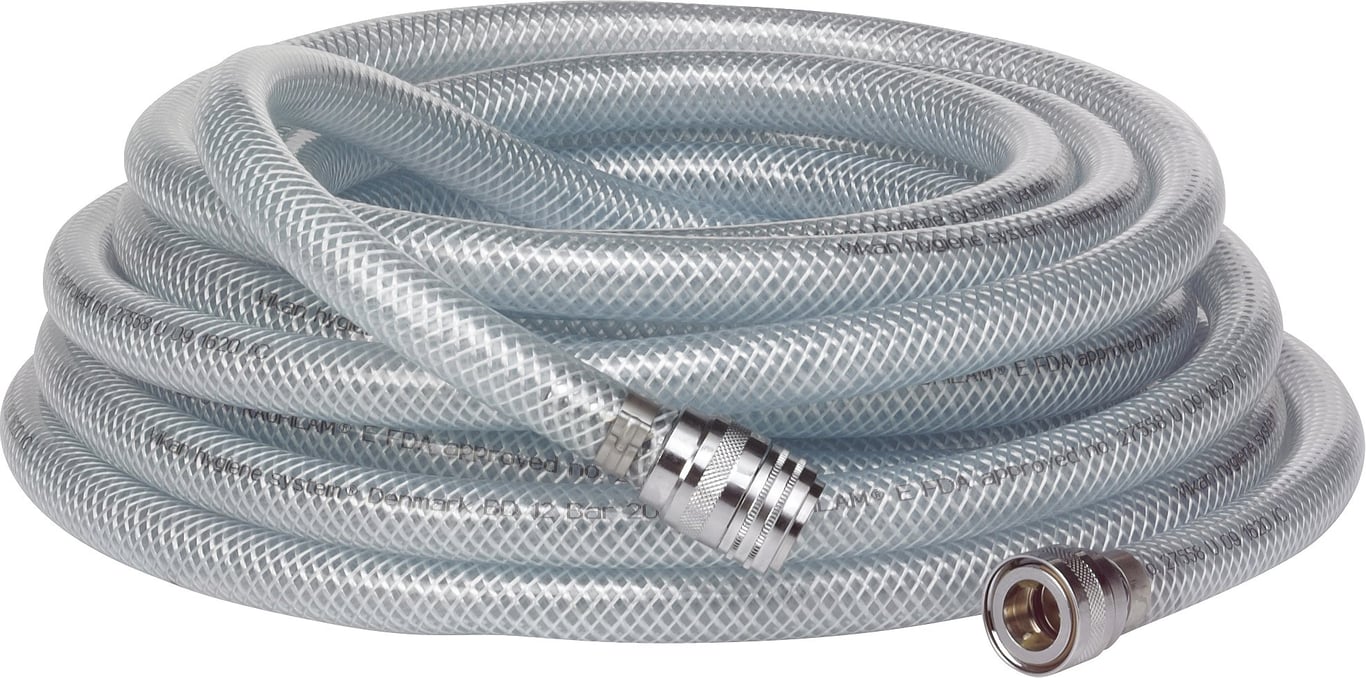 Kallvattenslang Vikan 1/2" Transparent 10m 53900036