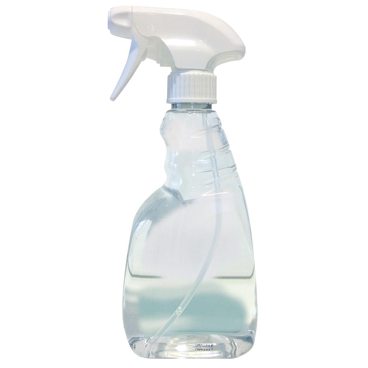 500ml sprayflaska i plast med vit sprayhuvud