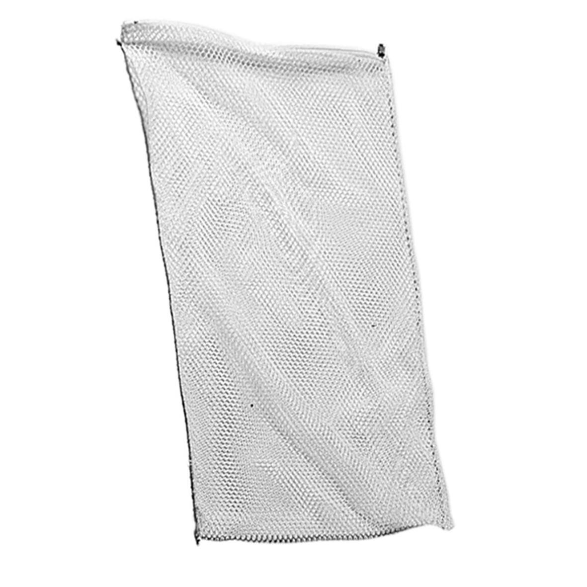 Tvättnät med dragkedja 45x75cm i vitt, meshmaterial för tvätt av kläder