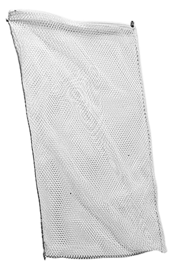 Tvättnät med dragkedja 45x75cm i vitt, meshmaterial för tvätt av kläder