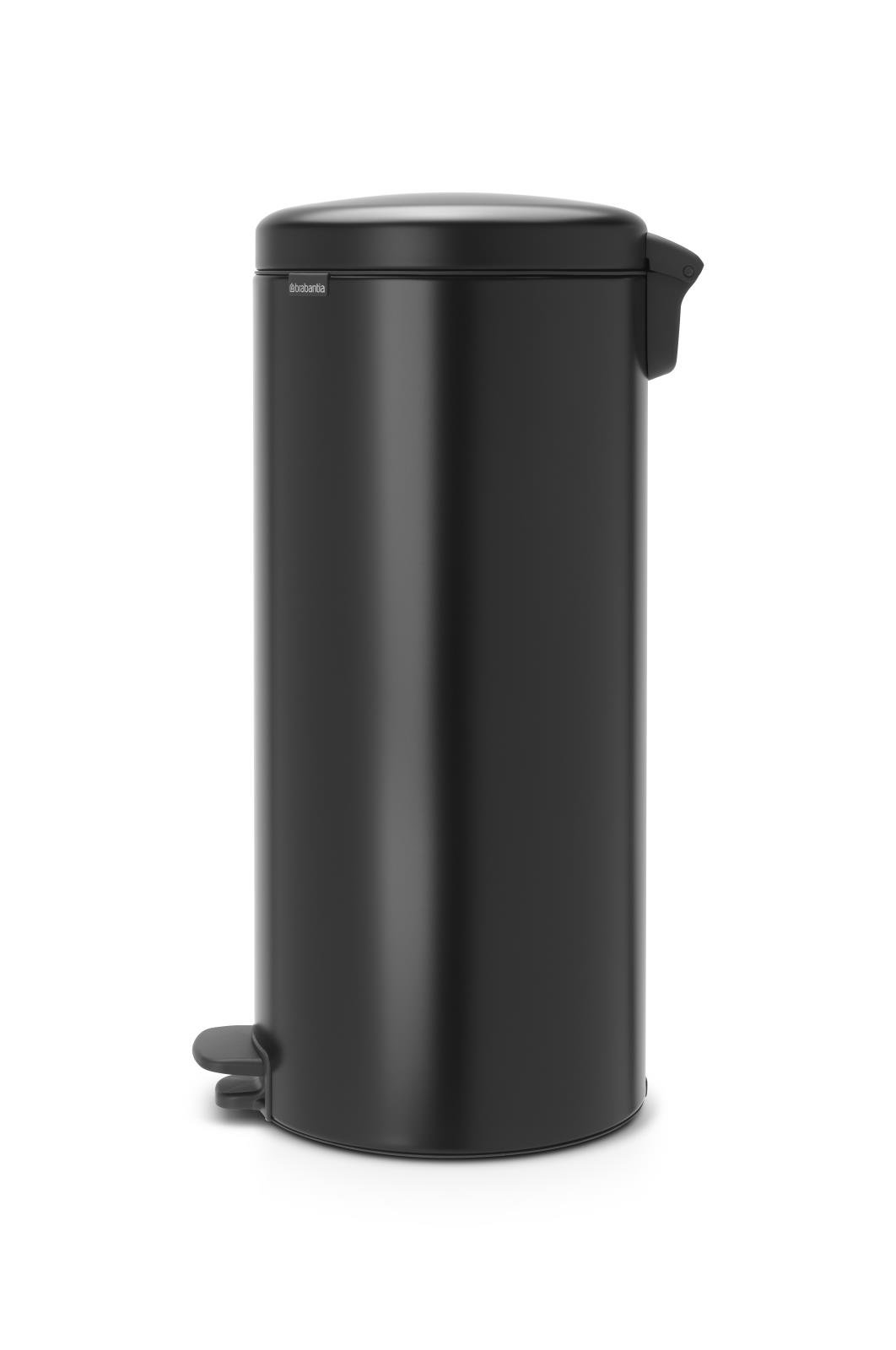 Svart pedalhink Brabantia NewIcon 30L med fotpedal och lock