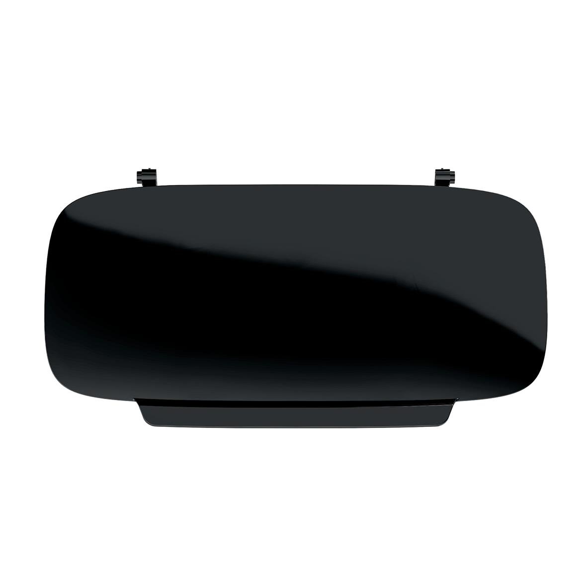 Svart låsbar papperskorg B1 50L med lock