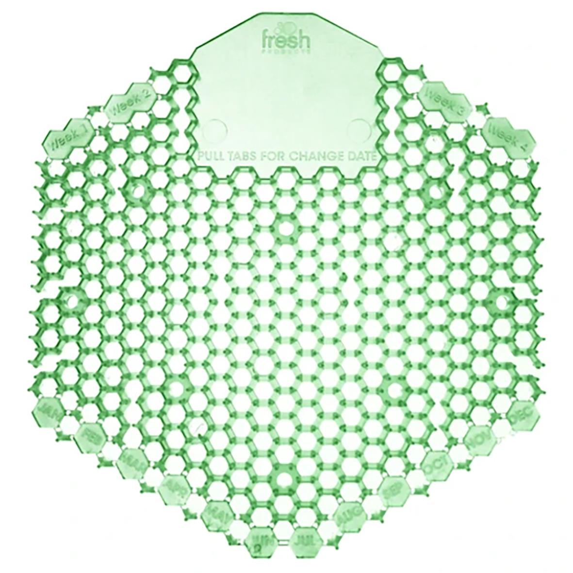 Urinoarmatta Wave Cucumber-Melon i grönt med hexagonala och rundade mönster