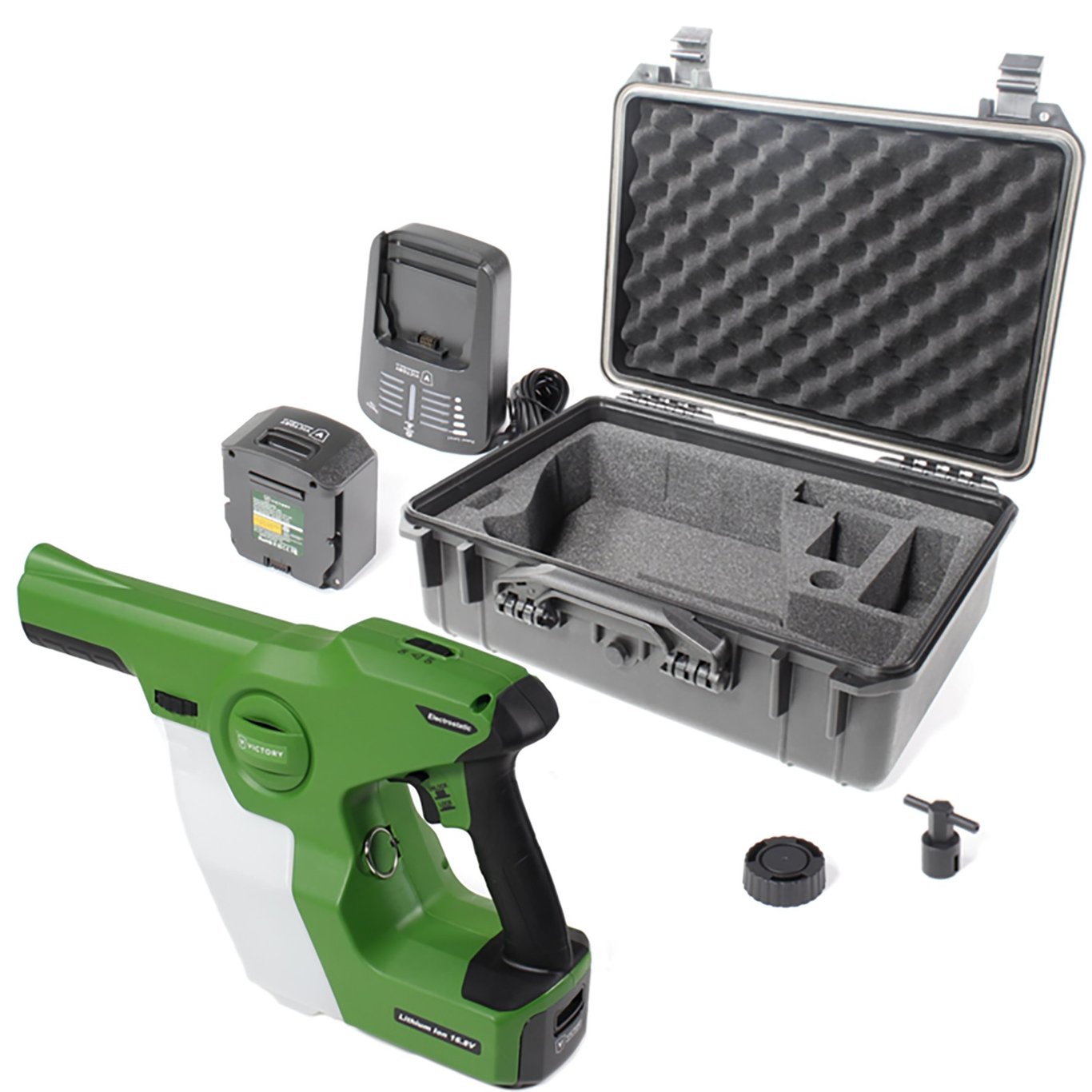Elektrostatisk påläggare Victory Handhållen VP200 med tillbehör i hård väska