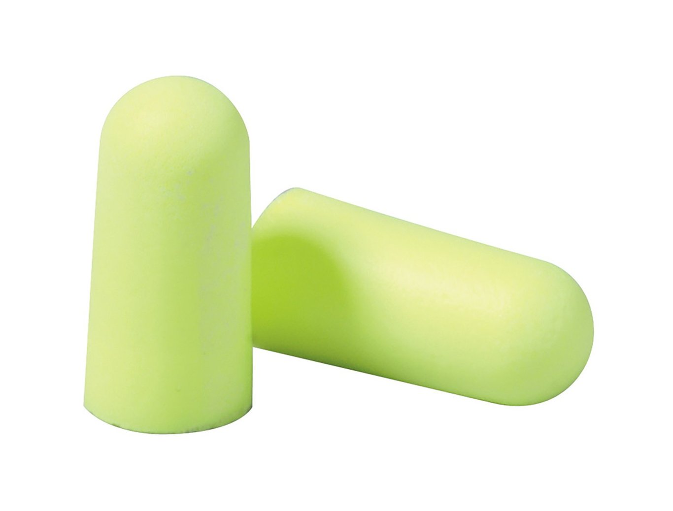 Gula konformade hörselproppar av märket 3M Earsoft