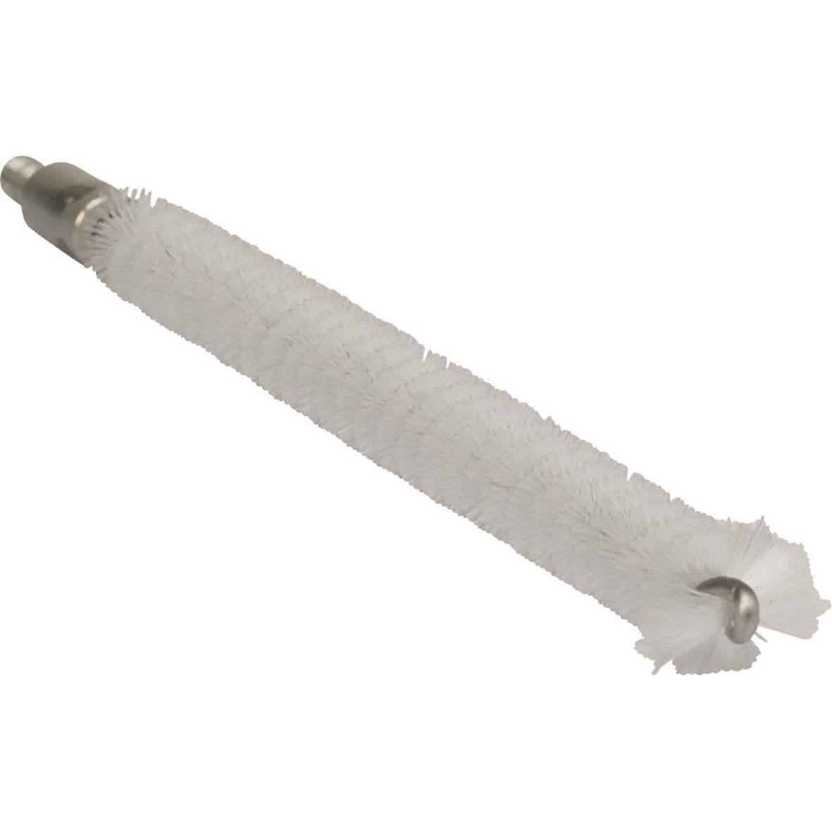 Vit rörborste med flexibelt skaft Ø12 mm, 200 mm lång