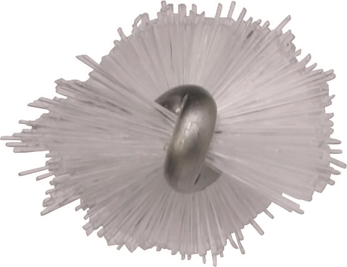Vit rörborste Vikan för flexibelt skaft Ø12 mm, 200 mm, med många plastborstar