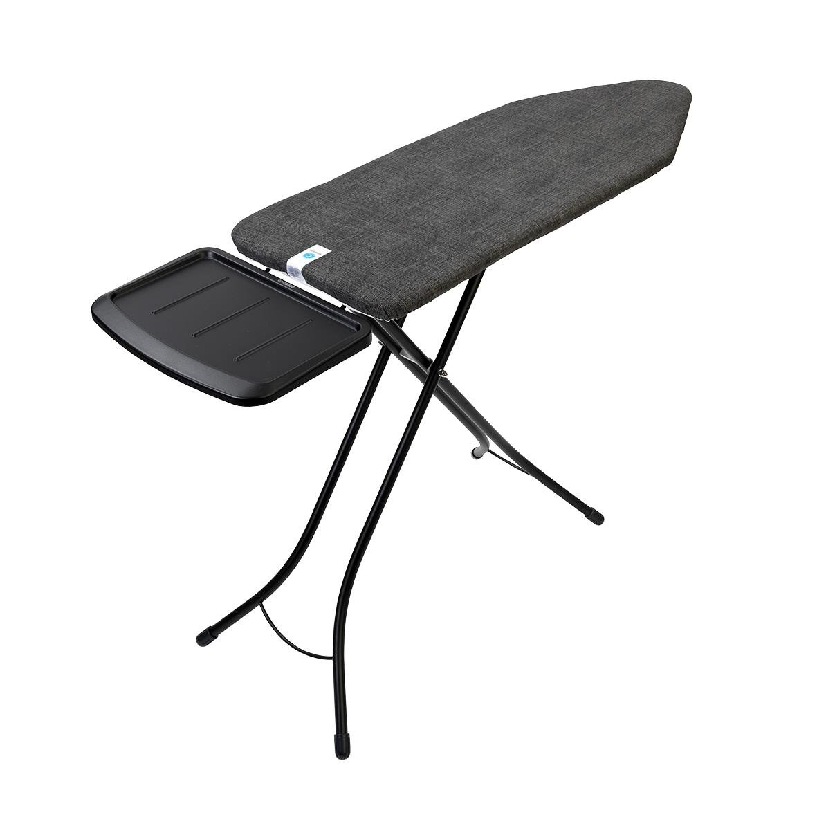 Strykbräda Brabantia Solid med ångstationshållare i svart, 160x48x7,5cm