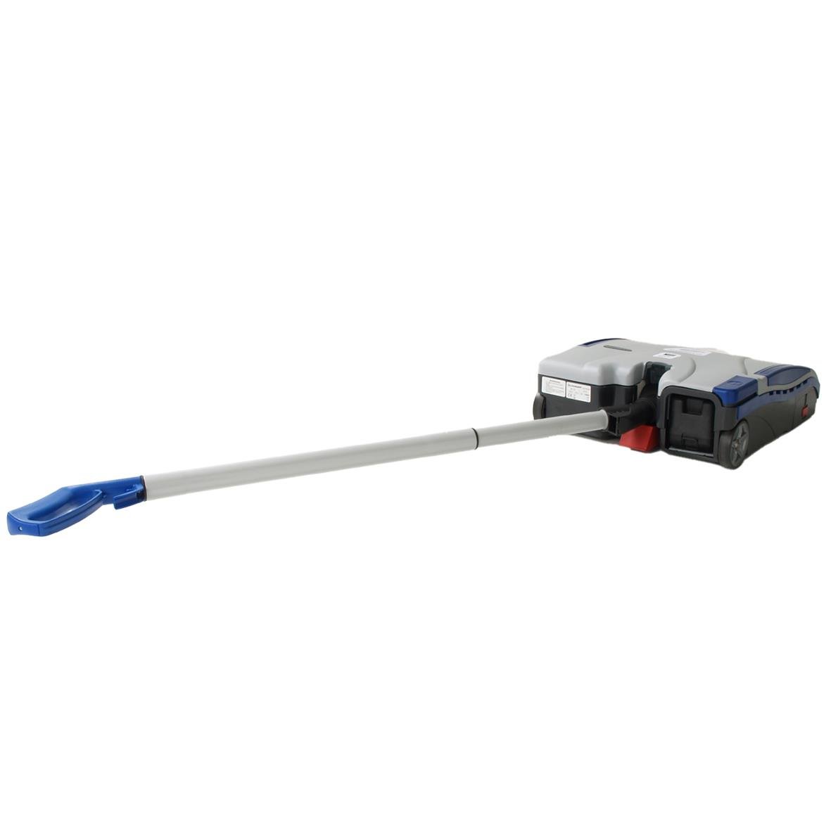 Borstvalsdammsugare Lindhaus LS 38 Li-Lion med lång blå borste och handtag