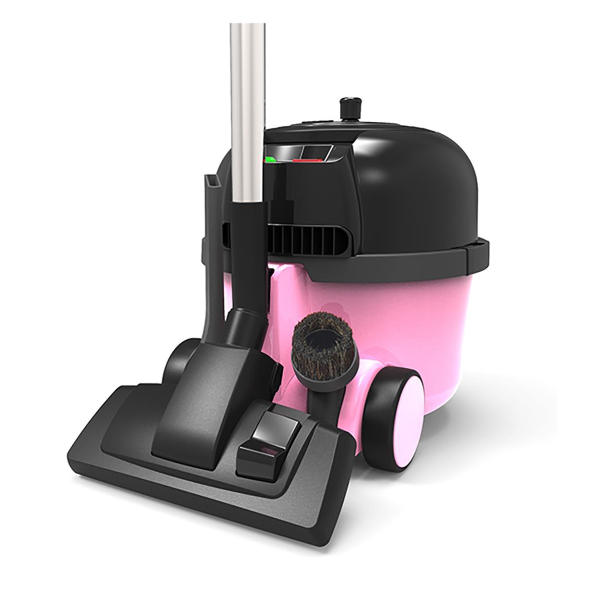 Dammsugare Numatic Hetty Ink Kit rosa med 9L behållare och tillbehör
