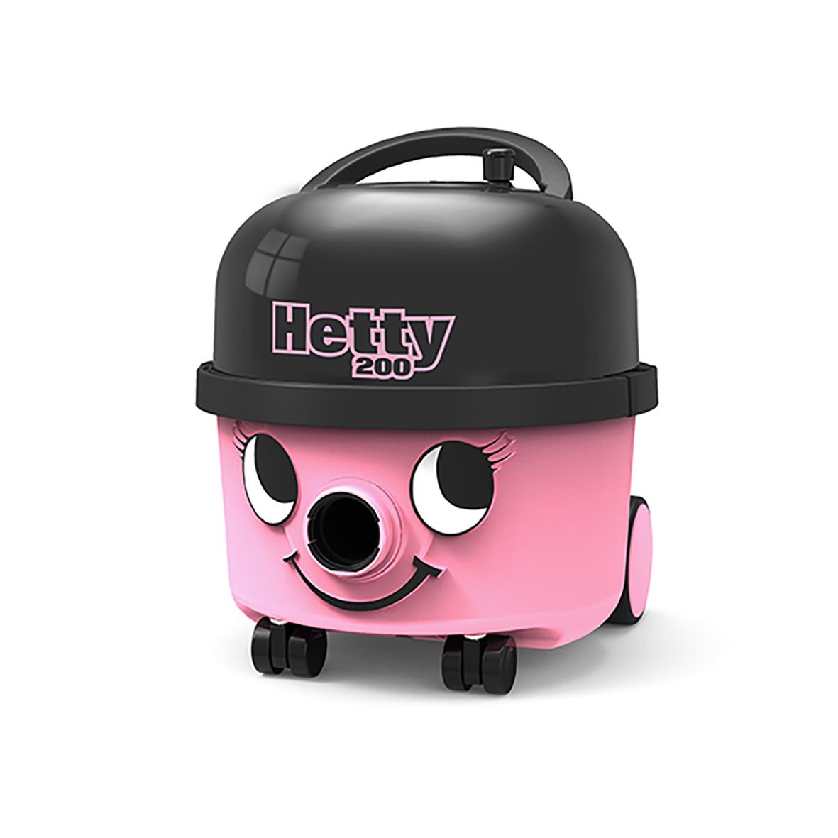 " Numatic Hetty i rosa med ansikte och hjul, kapacitet 9L"