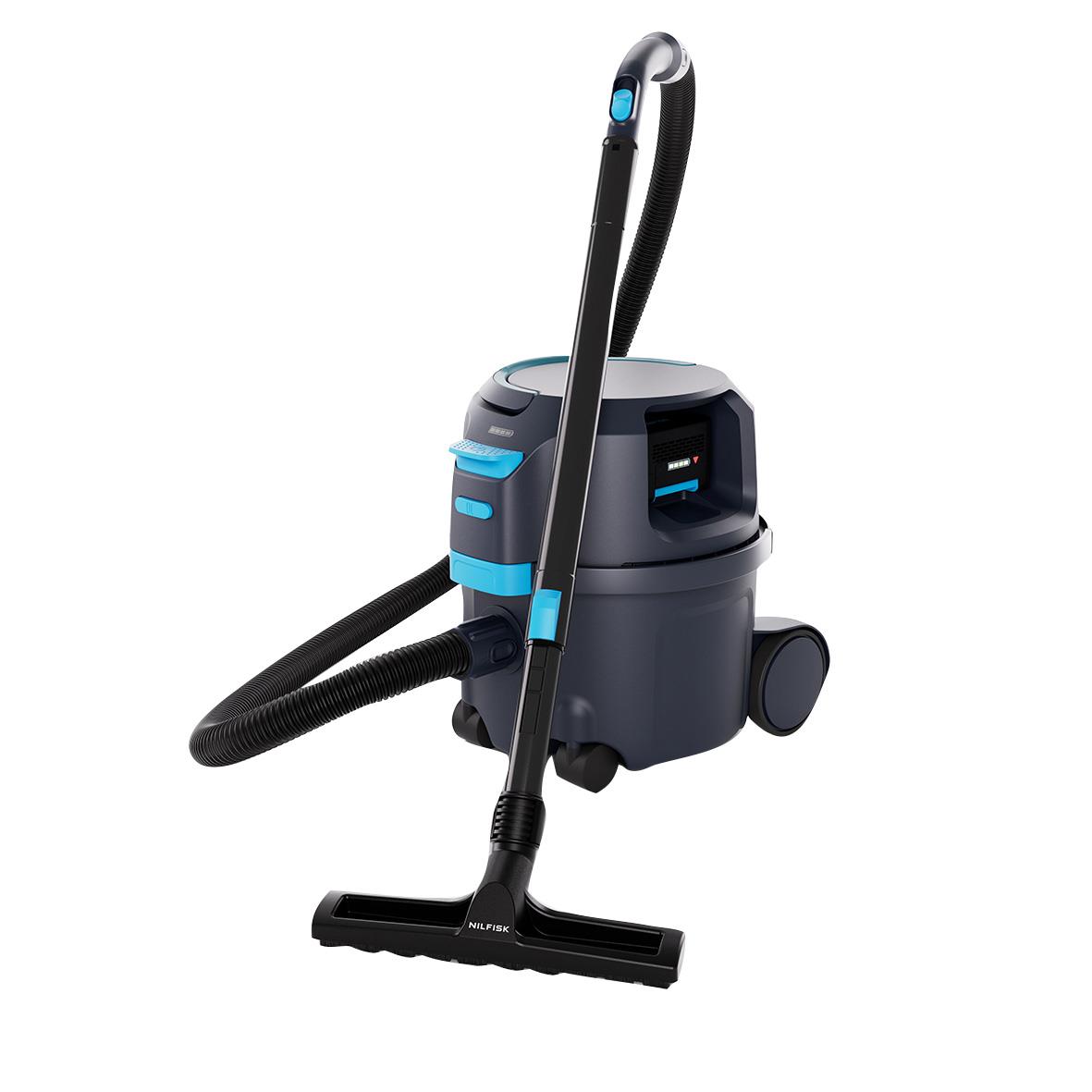 Nilfisk VP500 R H BP+ EU/UK batteridriven dammsugare med handtag och hjul