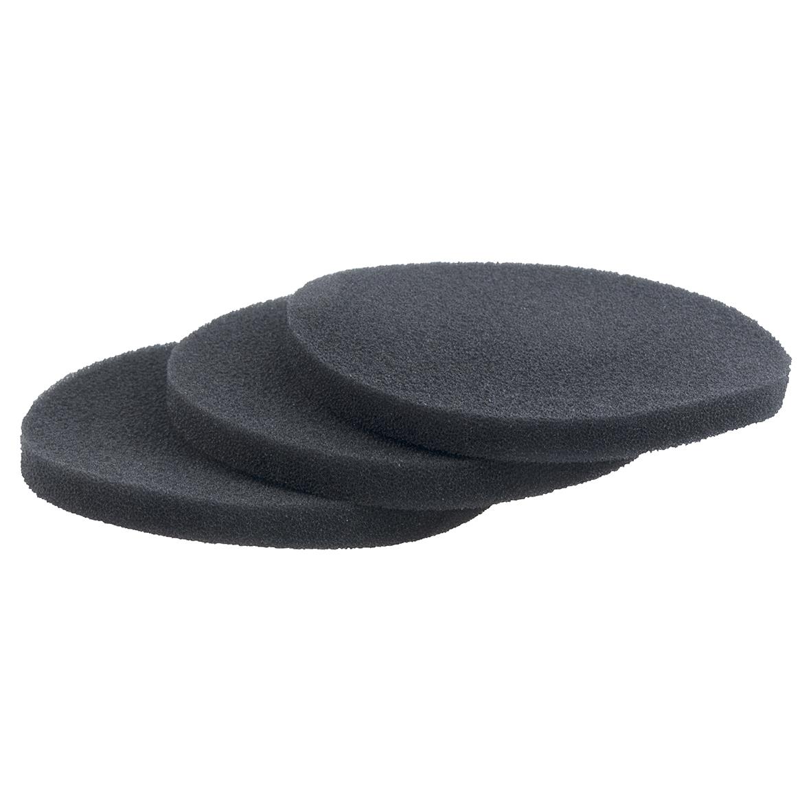 Tre svarta motorfilter för Nilfisk VP930