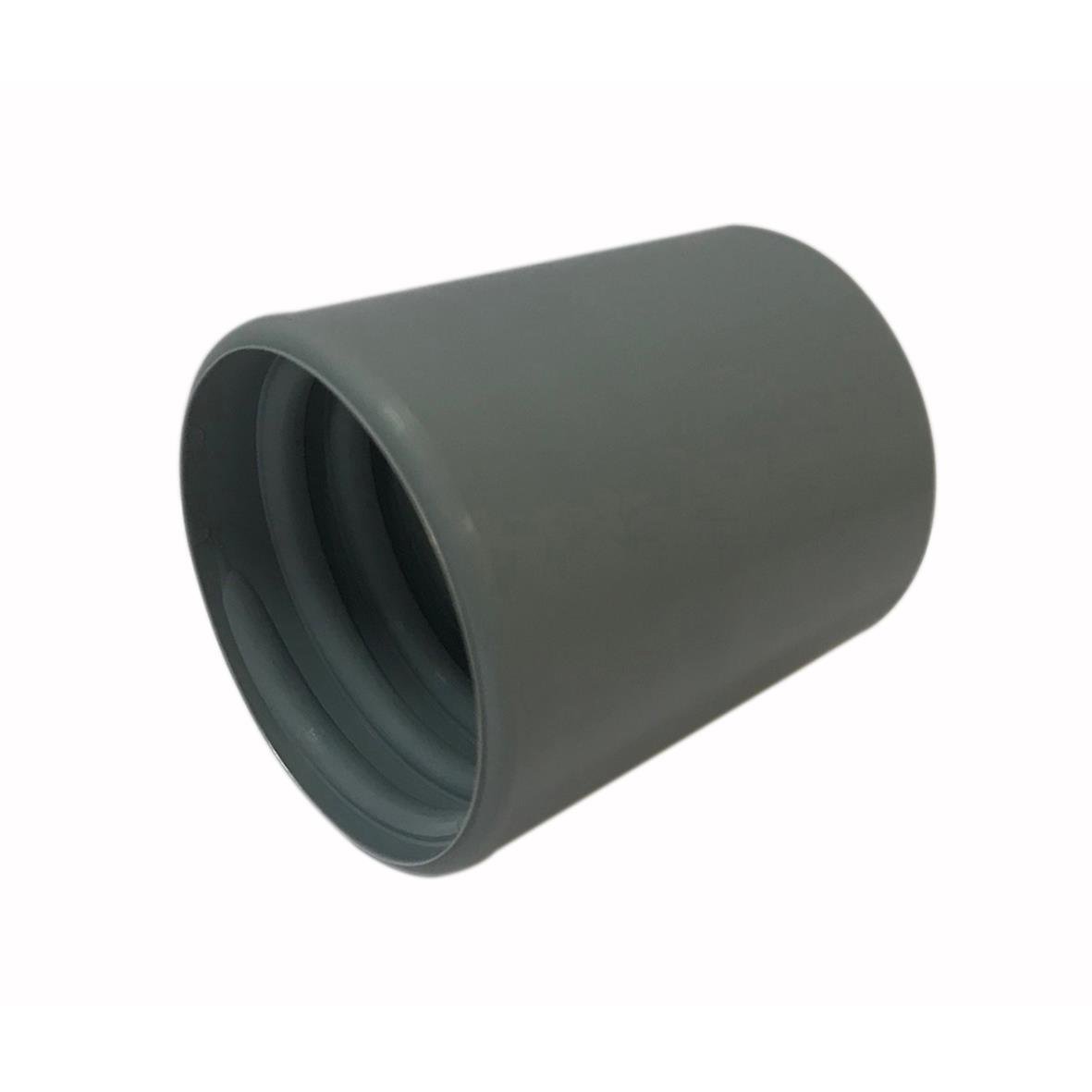 Muff till sugskrapa, cylindriskt metallrör