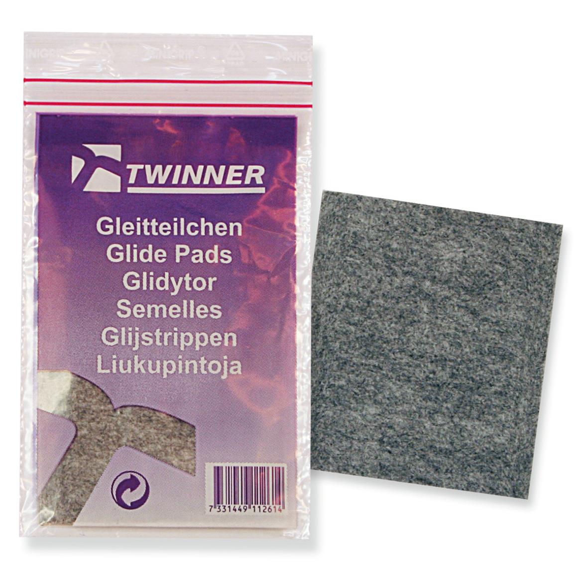 Glidremsset till Twinner Dammsugare, grå och vit med röda och lila detaljer