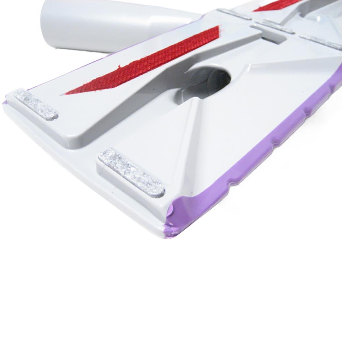 Glidremsset till Twinner Dammsugare, grå och vit med röda och lila detaljer