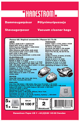 Dammsugarpåse Electrolux Volta Philips Aeg Syntet 54020074