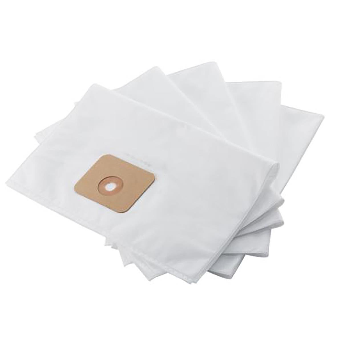 Filterpåse Nilfisk Syntet till VP300 10L, flera vita filterpåsar med brunt filter