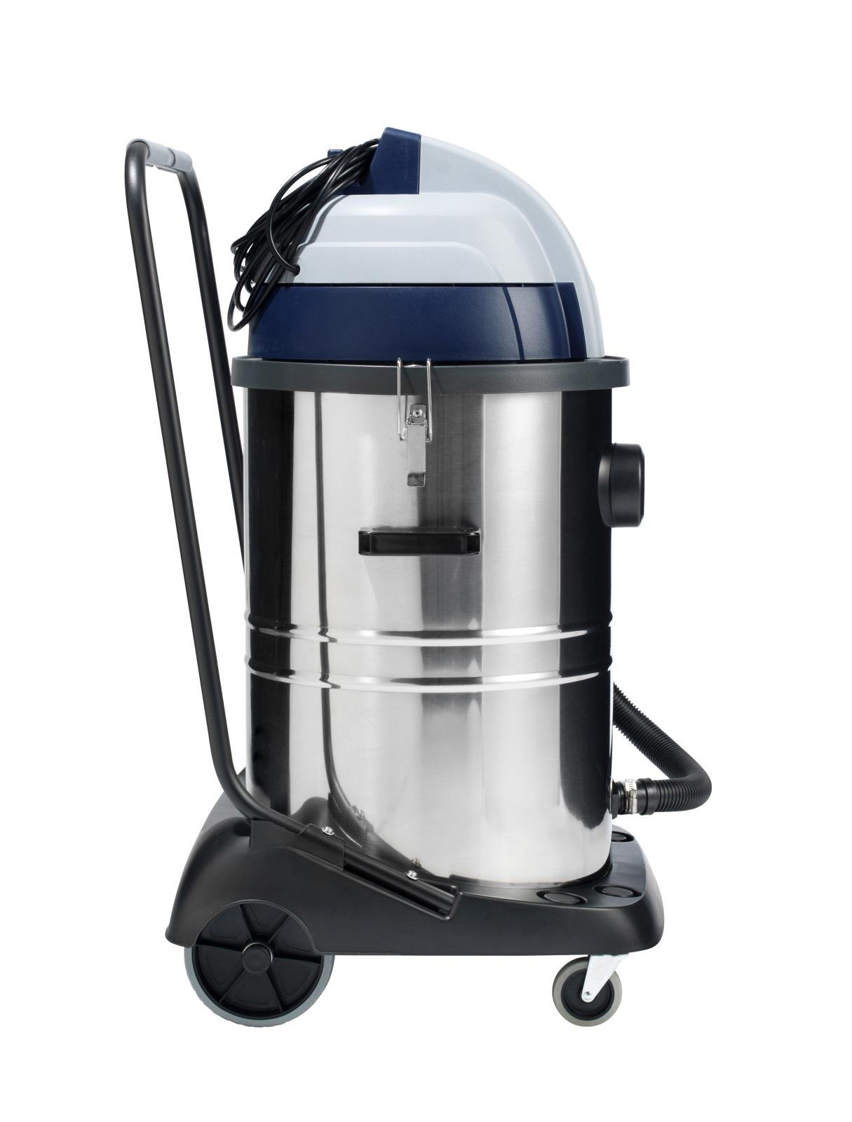 Våtsug Nilfisk VL100-55 Go-line i rostfritt stål med hjul och handtag