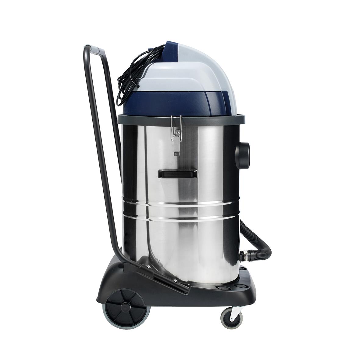 Våtsug Nilfisk VL100-55 Go-line i rostfritt stål med hjul och handtag