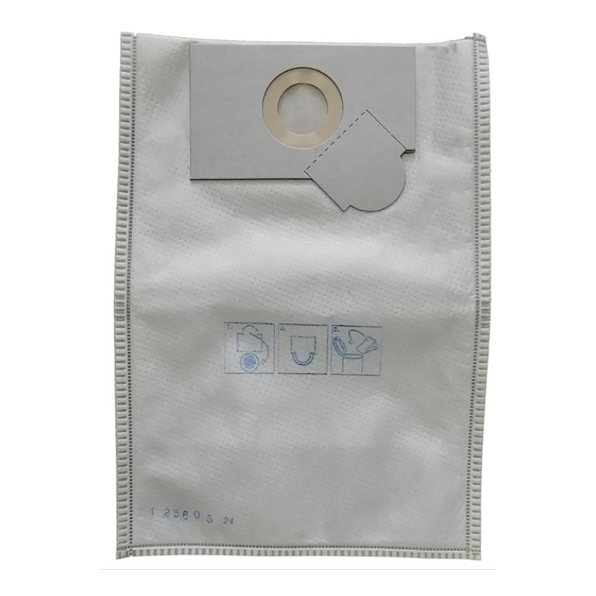 Dammsugarpåse Wetrok Karpwel Fleece med cirkulär öppning och instruktioner