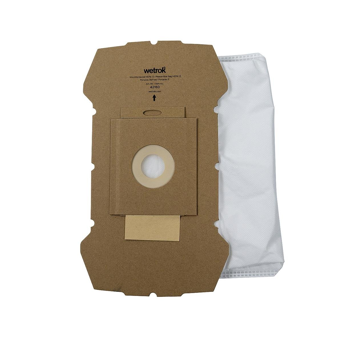 Dammsugarpåse Wetrok Fleece Hepa 13 för Portovac BeFree/E