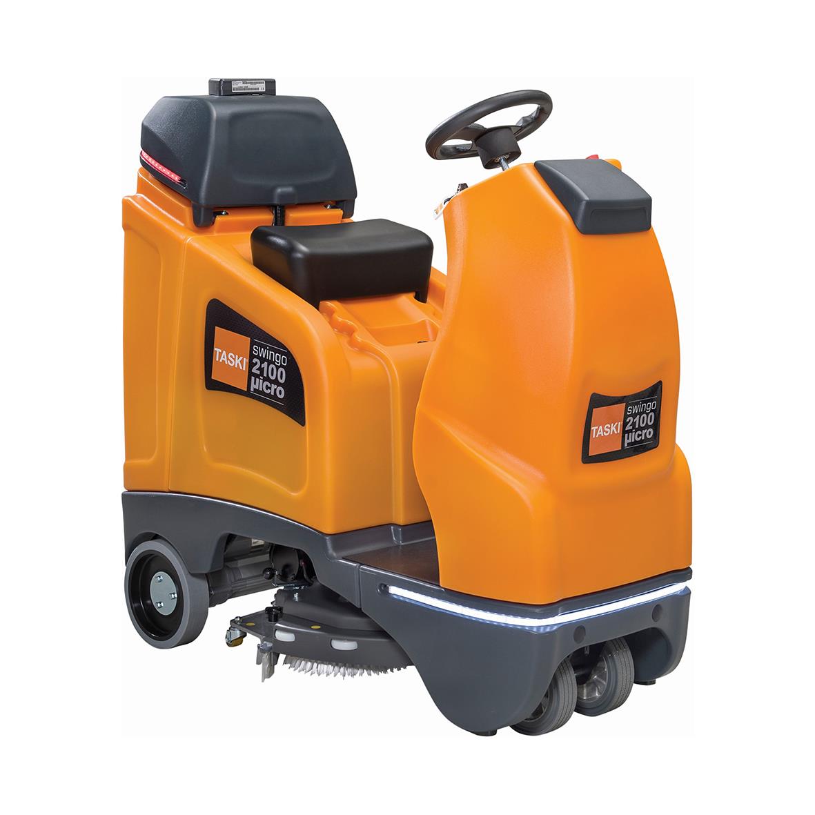 Kombimaskin Åkbar Taski Swingo 2100µicro BMS Euro i orange med styrhjul och siktpanel