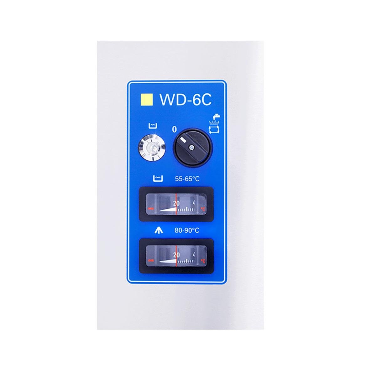 Huvdiskmaskin Wexiödisk WD-6C med kontrollpanel och temperaturinställningar